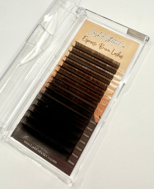 Espresso Dark Brown Lashes (Mixed Lengths)