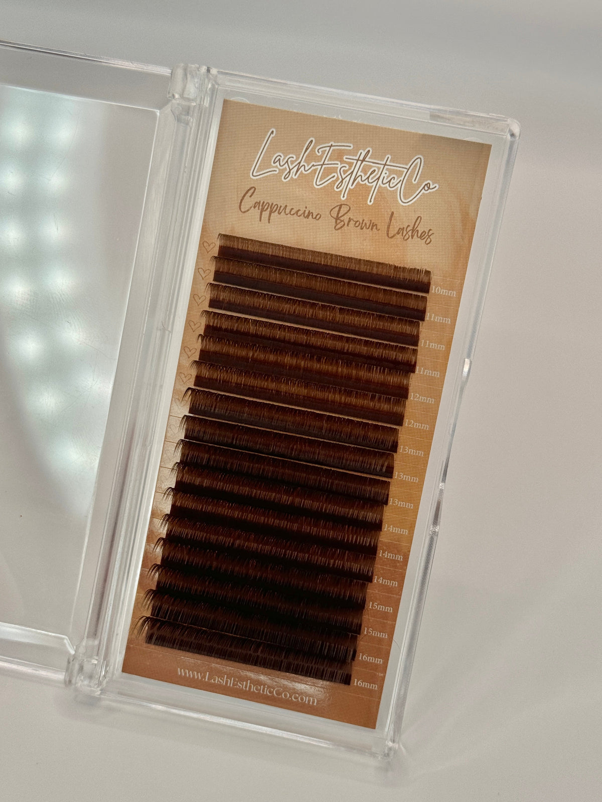 Cappuccino Brown Lashes (Mixed Trays)