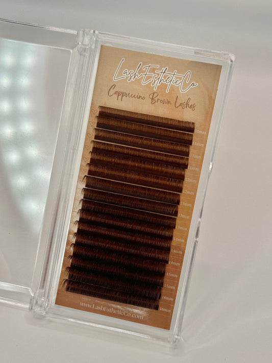 Cappuccino Brown Lashes (Mixed Trays)